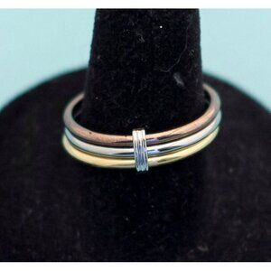 Vintage Multi-band Ring Size 8.5 E19
